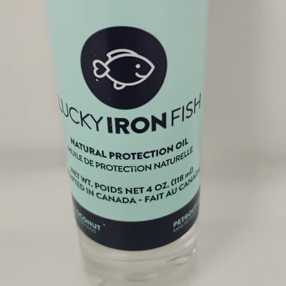 Lucky Iron Fish Natural Protection Oil & Soap For Cookware Sealed Set 4 oz Each‎